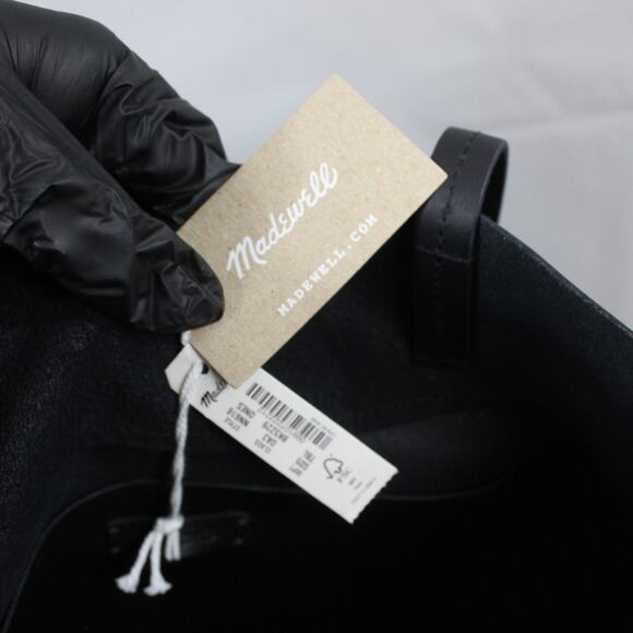Madewell Bag The Magazine Tote Bag Leather Shoulder True Black Mininalist Work